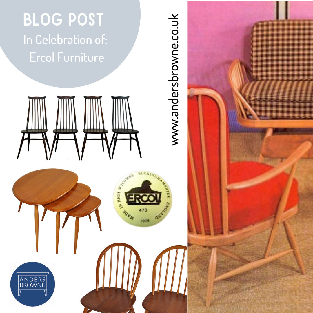 Mid Century Ercol Furniture in Celebration of Blog Article at AndersBrowne Interiors